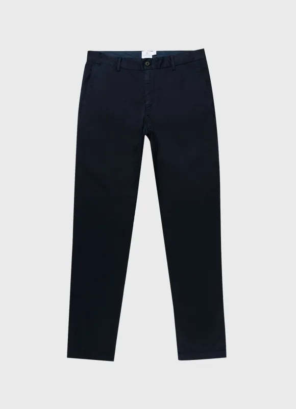 【Sunspel】Slim Fit Chino Navy 海軍藍修身休閒褲 sold by Blue Beach Denim