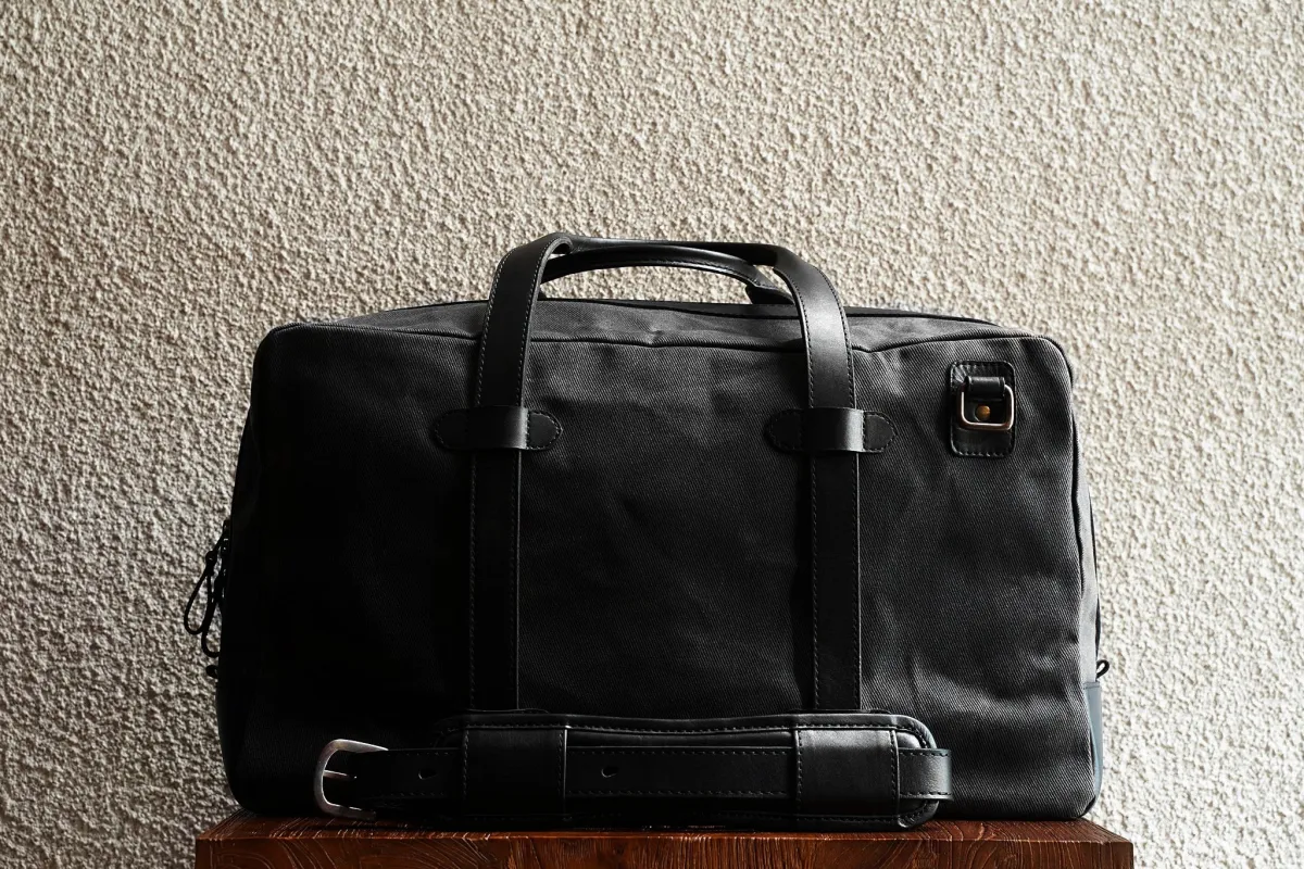 C.O. Travel/Black - Waxed Twill sold by Cravar