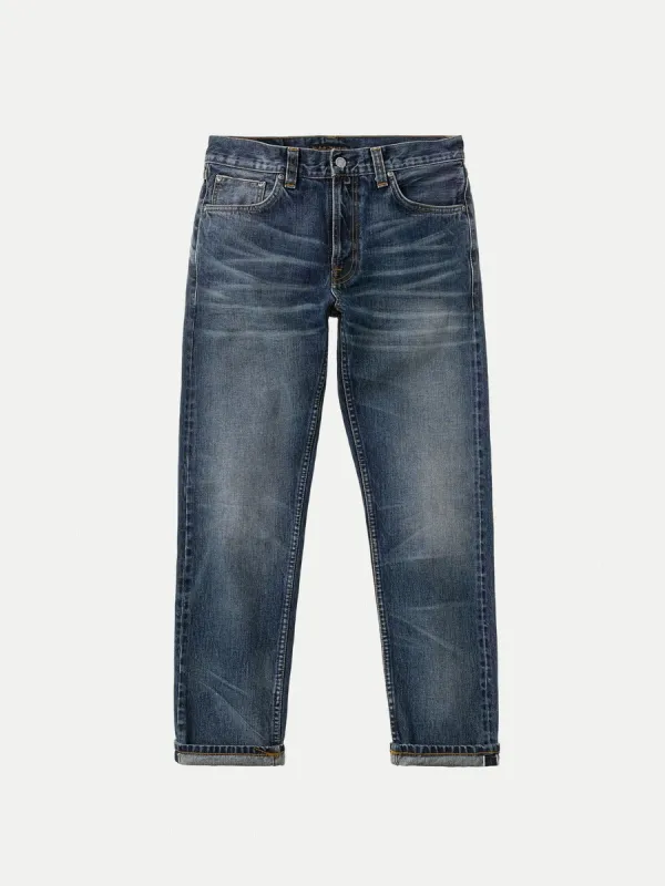 【Nudie Jeans】Steady Eddie II Stormy Selvage / 15oz / 高腰修身錐形 sold by Blue Beach Denim