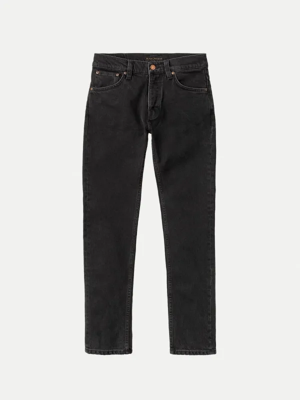 【Nudie Jeans】Grim Tim Almost Black／13.9oz／合身小直筒 sold by Blue Beach Denim