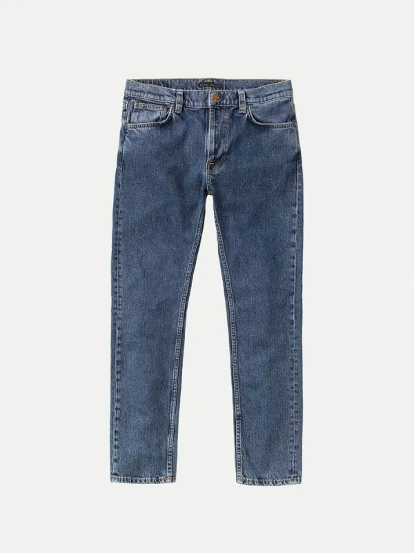 【Nudie Jeans】Lean Dean Plain Stone／13oz／合身上寬下窄 sold by Blue Beach Denim
