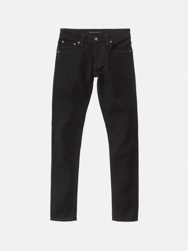 【Nudie Jeans】Tight Terry Everblack 超彈性窄版低腰緊不褪黑牛仔褲 sold by Blue Beach Denim