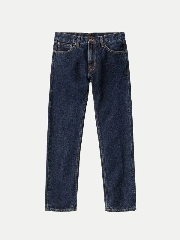 【Nudie Jeans】Gritty Jackson Heavy Rinse 復古中腰直筒褲 80s深藍石洗 13.2oz sold by Blue Beach Denim