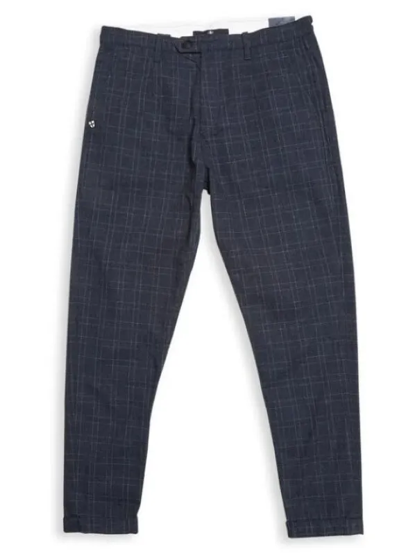 【Blue de Genes】義大利彈性格紋休閒西褲 Raphael Gate Trousers sold by Blue Beach Denim