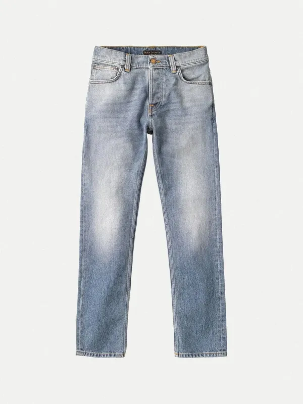 【Nudie Jeans】合身小直筒 微錐彈性丹寧褲／Grim Tim Silver Indigo sold by Blue Beach Denim