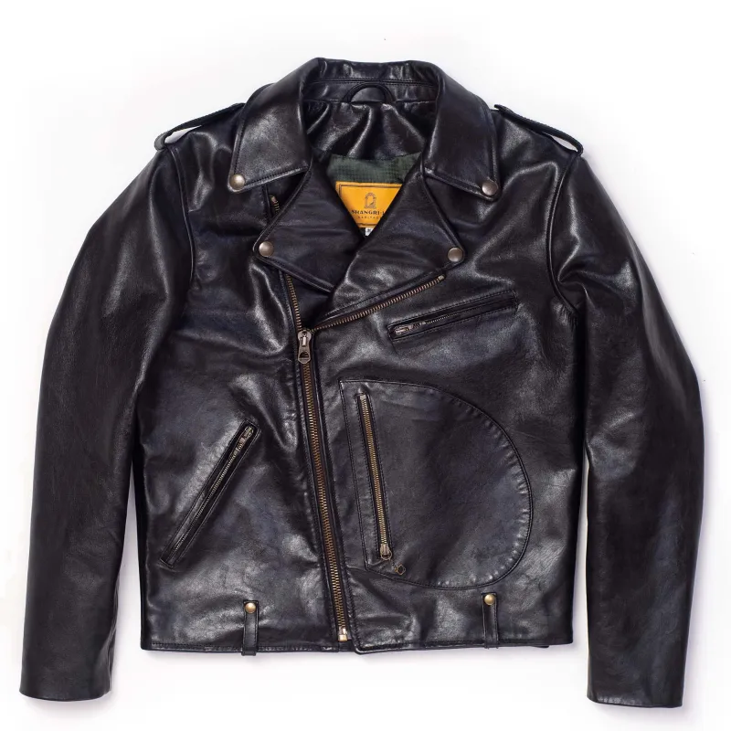 【Shangri-La Heritage】Chiodo Horsehide Leather Jacket 50年代黑茶芯馬皮騎士皮衣 sold by Blue Beach Denim