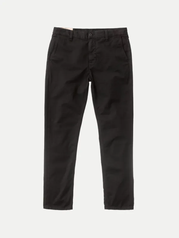 【Nudie Jeans】Easy Alvin Black 修身錐形斜紋彈性黑色休閒褲 sold by Blue Beach Denim