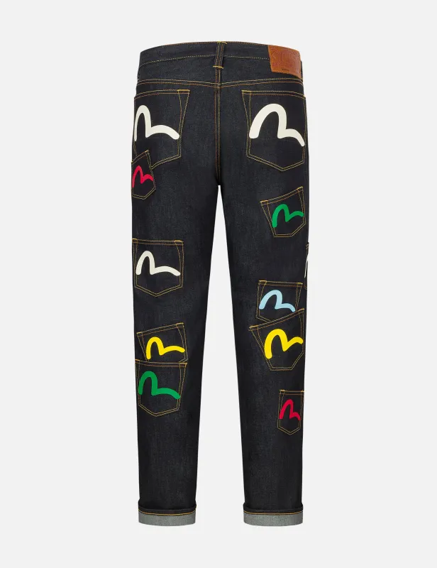 Multi-Pocket Baggy-Fit Jeans #2000 sold by Evisu