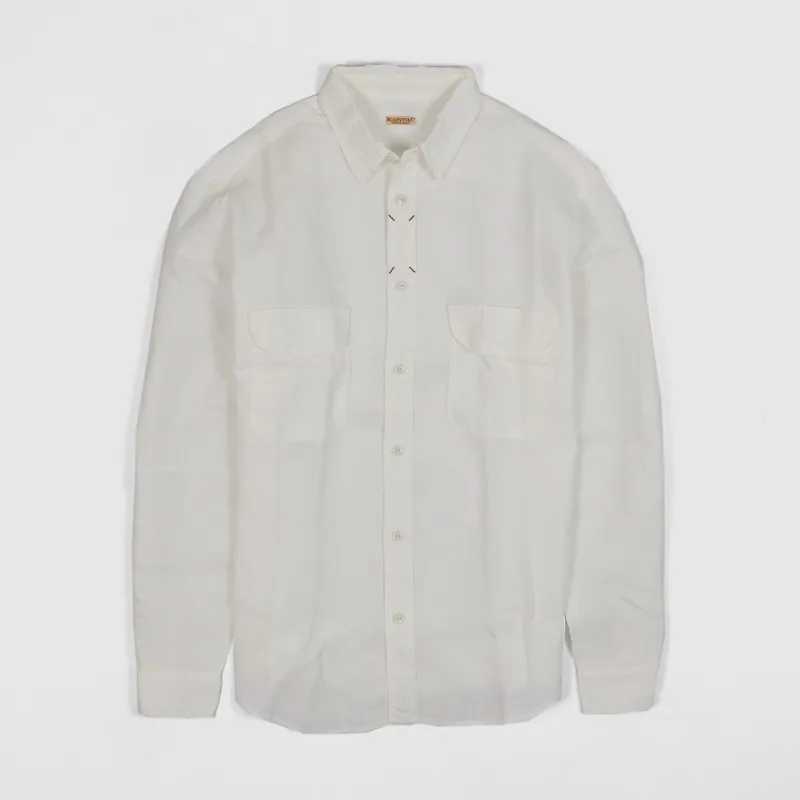 Kapital Long Sleeve Linen Basic Shirt sold by DeeCee style