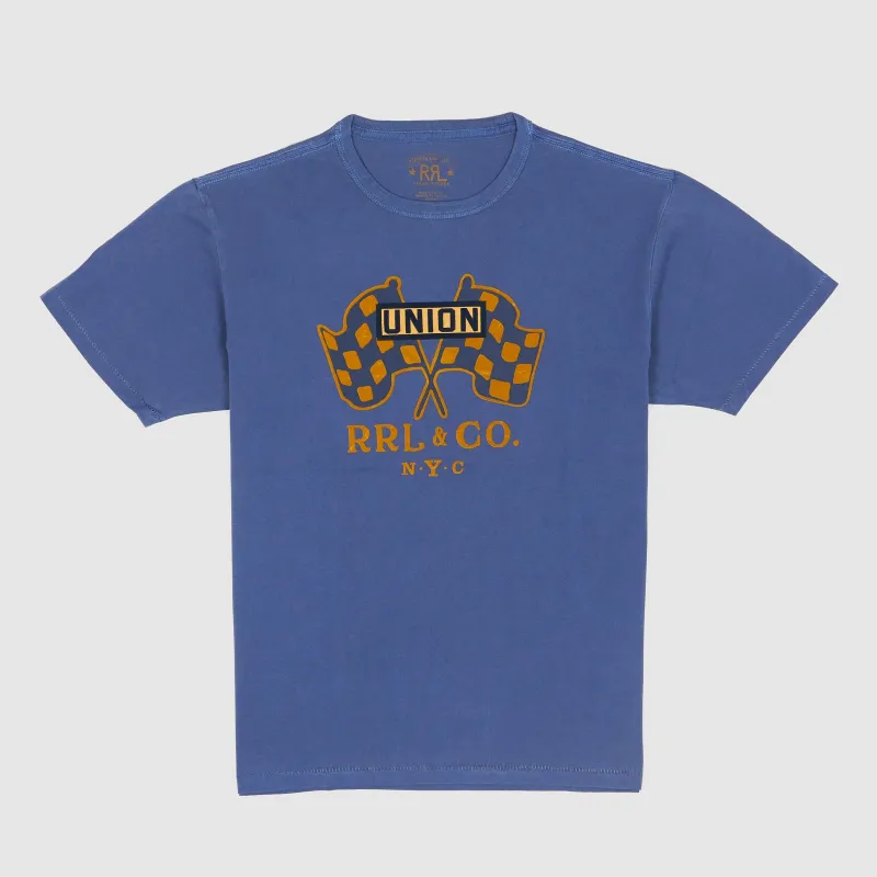 Double RL Union Flag Printed Crew Neck T-Shirt sold by DeeCee style