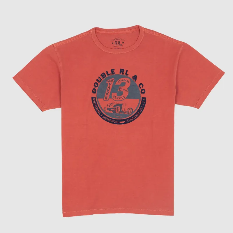 Double RL Printed Crew Neck T-Shirt sold by DeeCee style