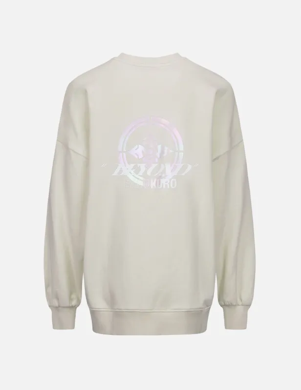 Kamon Pearl Reflective Print Sweatshirt sold by Evisu