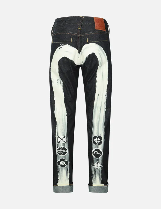 Calligraphy Daicock Carrot Fit Denim Jeans #2017 sold by Evisu