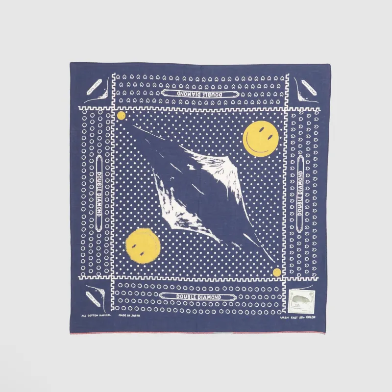 Kapital Mirror Mount Fuji Smile Fast Color Bandana sold by DeeCee style