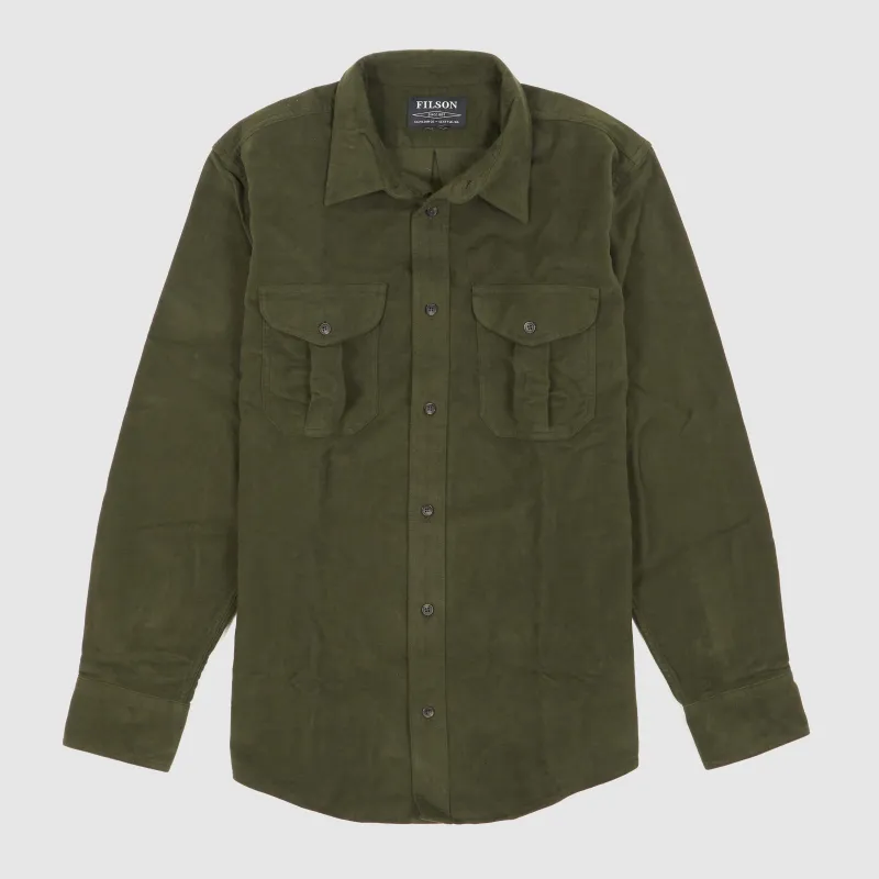 Filson Cotton Moleskin Sports Shirt up to Big Sizes sold by DeeCee style