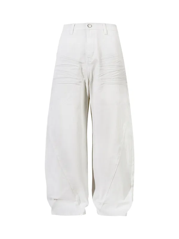 Washed Cleanfit Barrel Jeans sold by Thesupermade