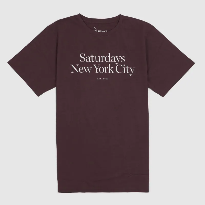 Saturdays NYC Printed Crew Neck Short Sleeve T-Shirt sold by DeeCee style