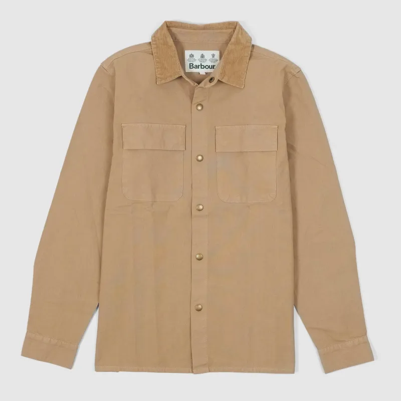 Barbour White Label Nico Canvas Overshirt sold by DeeCee style