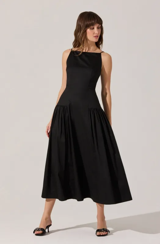 High Square Neck Midi Dress sold by Astr