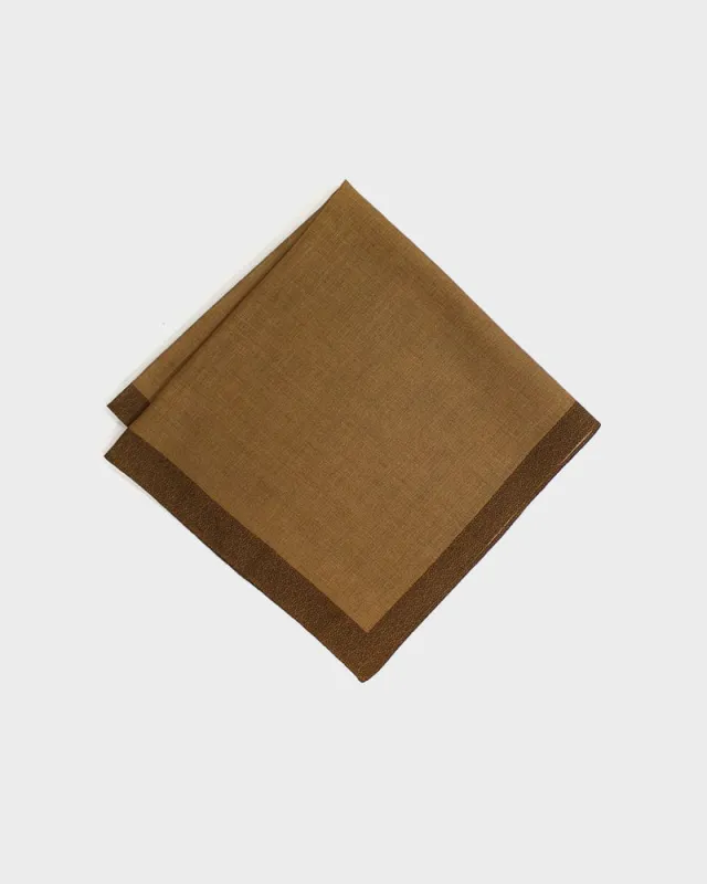 Japanese Handkerchief, Classic, Menasa, Brown Seigaiha sold by Kiriko