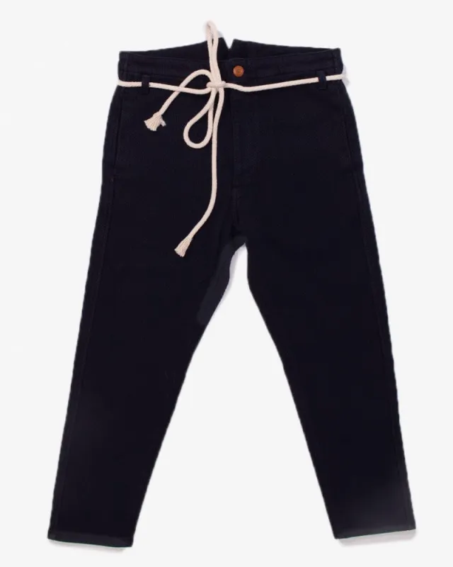 Prospective Flow Pants, Kaze, Sashiko, Navy sold by Kiriko