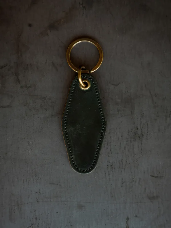 Motel Key Ring - Green Horween Shell Cordovan sold by Loyal Stricklin