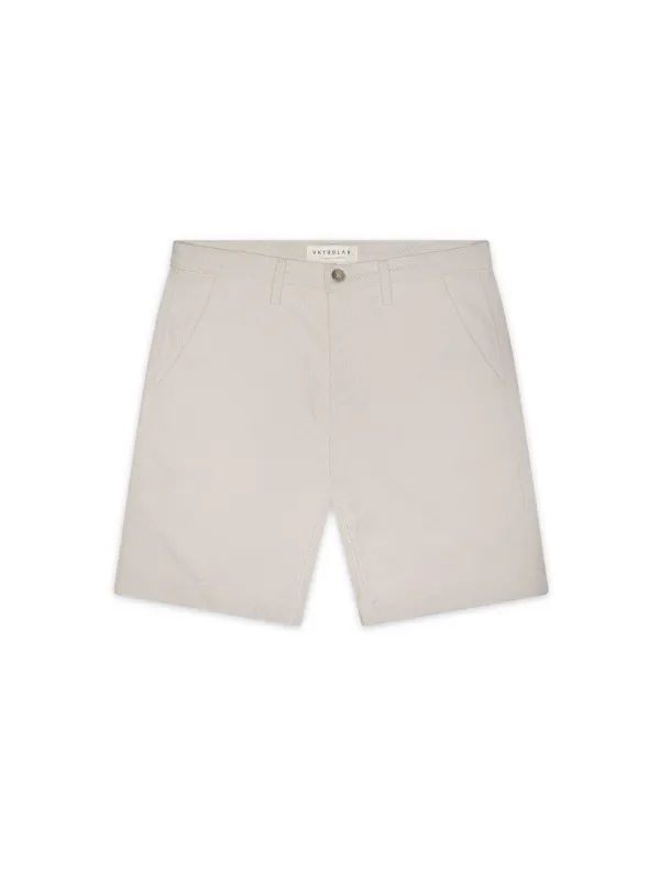 VKTRBLAK Sashiko Short - Crème sold by Private & Co.