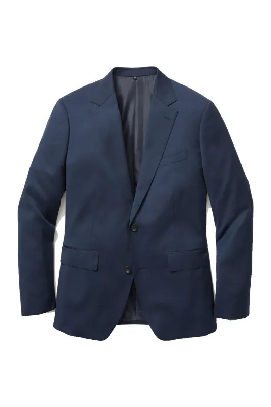 JETSETTER STRETCH WOOL SUIT BLAZER Lt Navy sold by REVOLVR Menswear