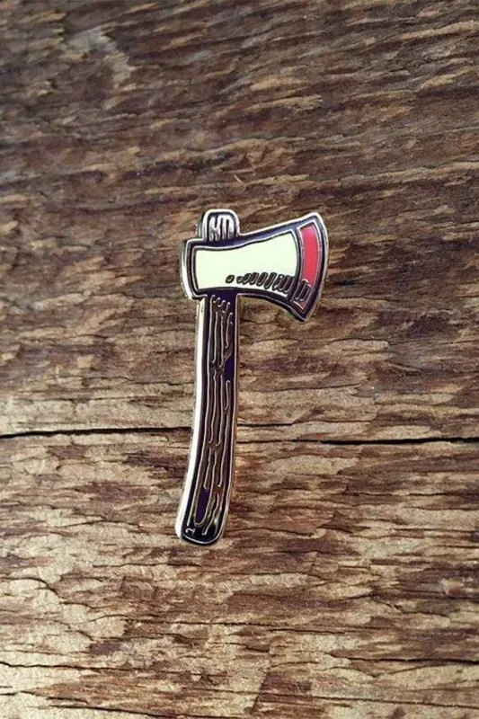 AXE ENAMEL PIN sold by REVOLVR Menswear