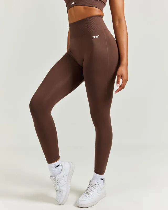 7/8 Elite Seamless Leggings - Brown sold by Elite Eleven