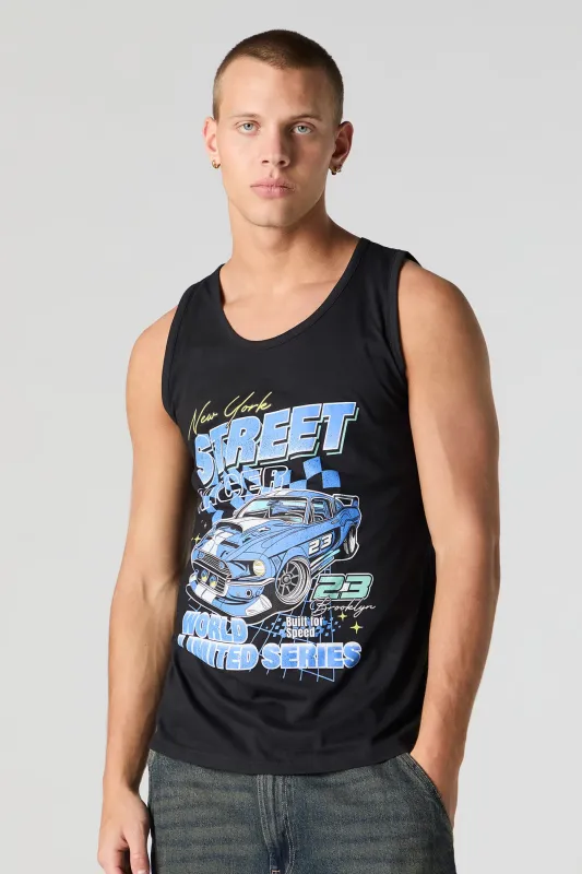 NY Street Racer Graphic Tank sold by Urban Planet