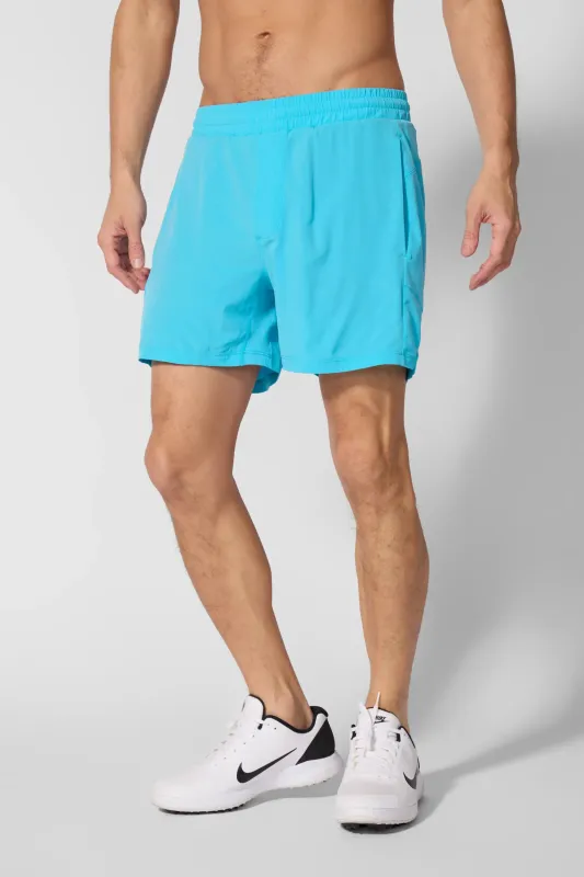 Stride Swim / Sweat Short with Liner - 5" - Blue Atoll sold by MPG