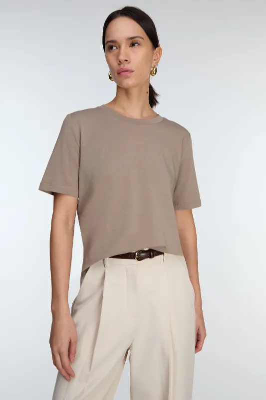 COTTON MODAL CLASSIC FIT CREWNECK T-SHIRT sold by OAK AND FORT