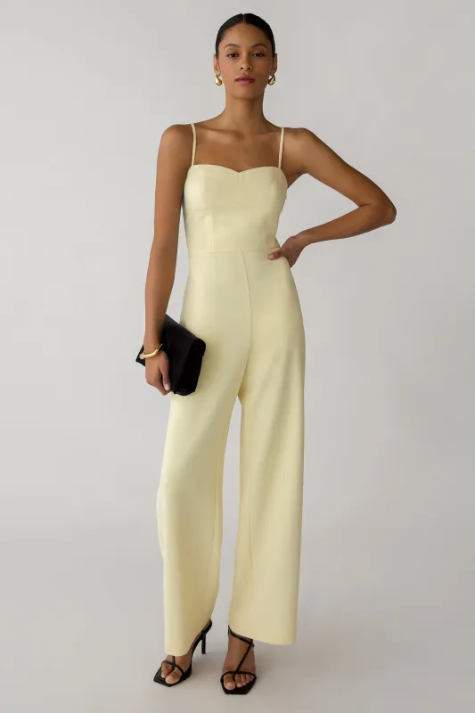 SWEETHEART NECKLINE STRAIGHT LEG JUMPSUIT sold by OAK AND FORT
