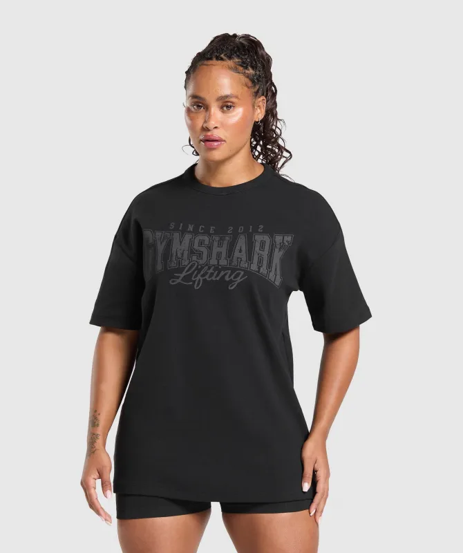 Gymshark Gymshark Lifting Oversized Pump Cover - Black sold by Gymshark
