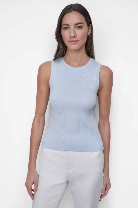 SIDE LOGO TRIM RIB SLEEVELESS sold by DKNY