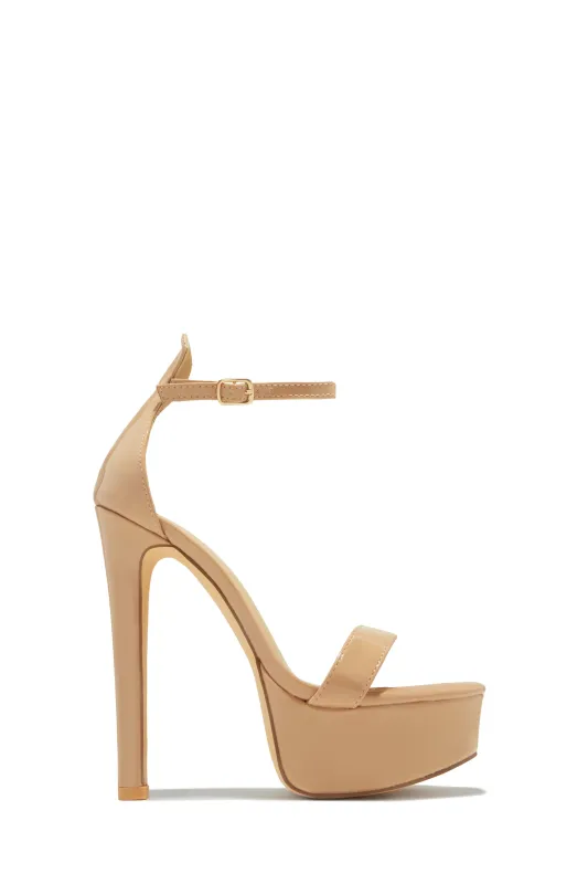 Raylee Platform High Heels - Nude sold by Miss Lola
