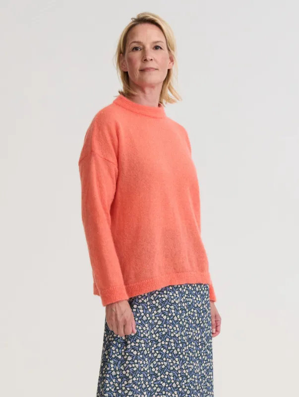 Ellen Mohair Blend Sweater Nectarine sold by Ivalo.com