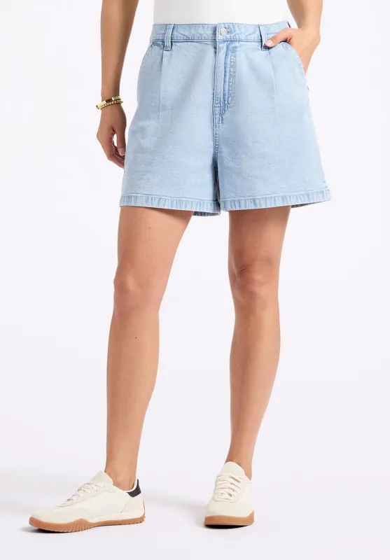 Gaga Women's Casual Denim Shorts, Bleached Blue - BL16073 sold by Buffalo David Bitton