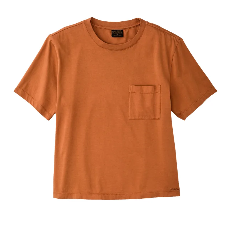 Women's Short Sleeve Pocket Tee - Leather Brown sold by Filson
