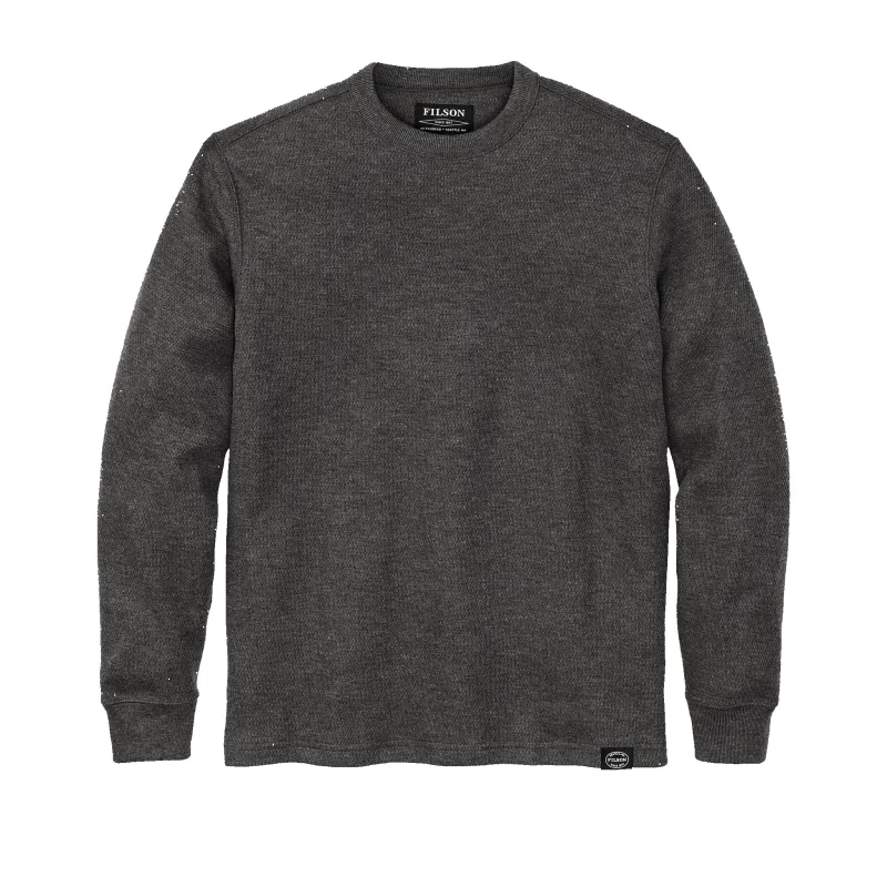Waffle Knit Thermal Crewneck - Charcoal sold by Filson
