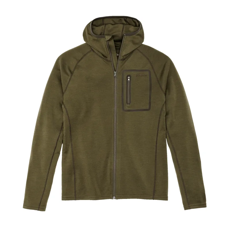 400g Merino Wool Hoodie - Dark Olive sold by Filson