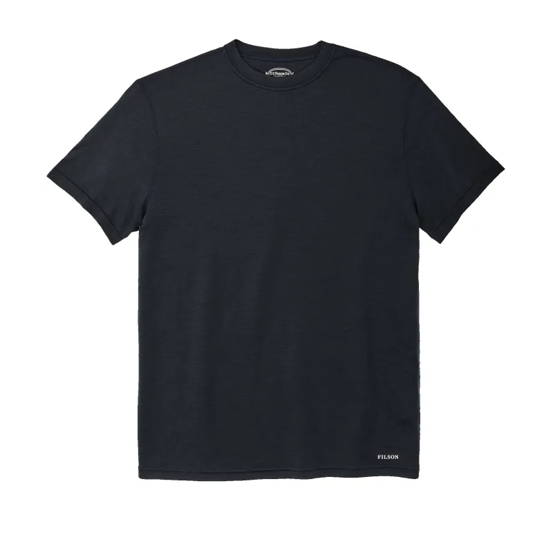 210g Merino Wool Short Sleeve Crewneck - Dark Navy sold by Filson