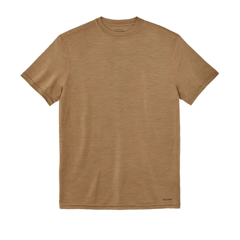 210g Merino Wool Short Sleeve Crewneck - Rugged Tan sold by Filson