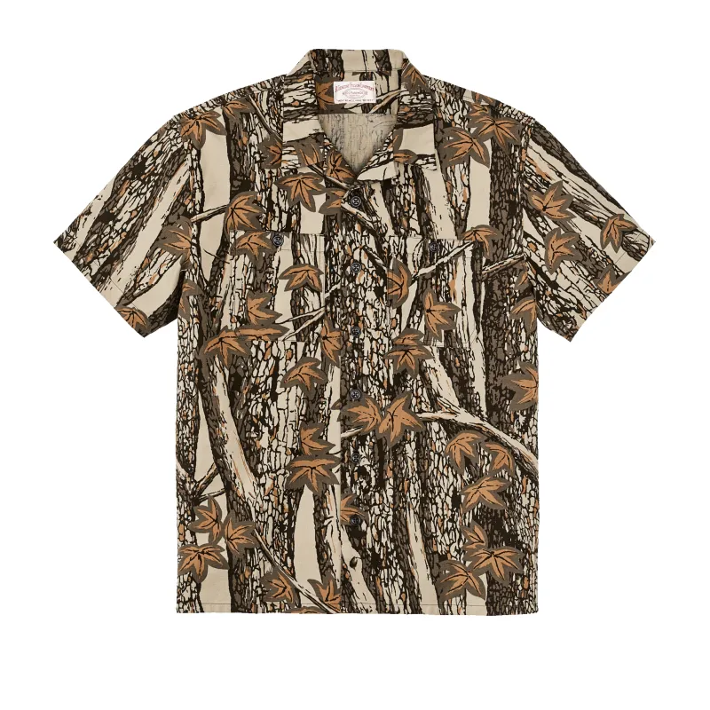 Rustic Short Sleeve Camp Shirt - Maple Bark Camo / Tan sold by Filson