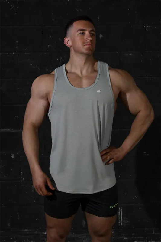 Vital Raw-Hem Tank Top 2.0 - Gray sold by Jed North