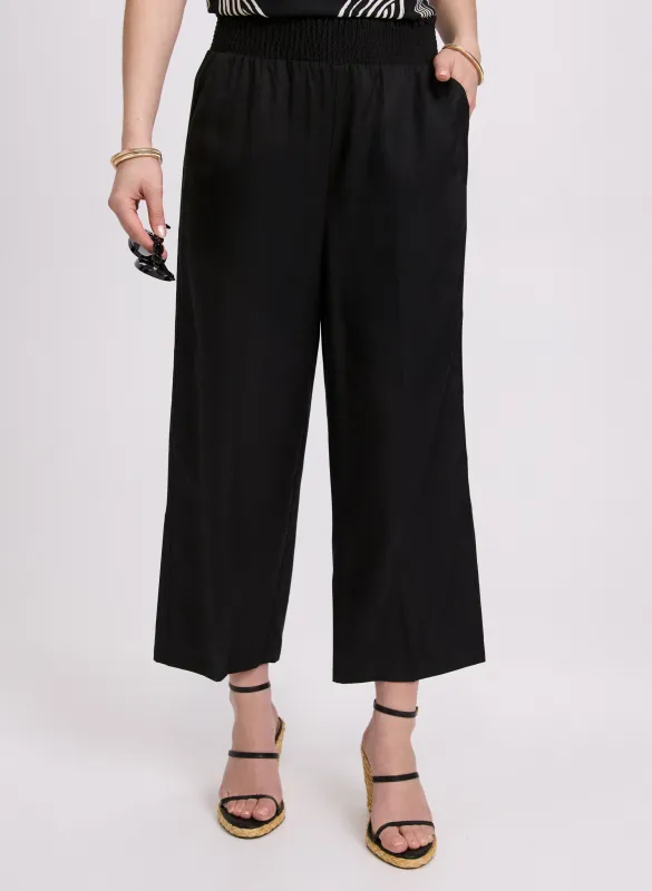 Smocked Waist Culottes sold by Laura