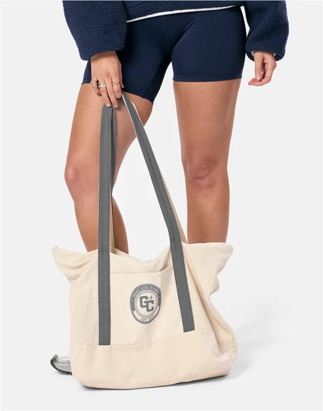 Canvas Tote Bag in Grey Star sold by Gym+Coffee