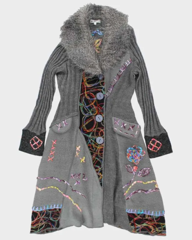 Vintage Women's Y2K Papillon Long Cardigan Jacket - XL sold by Rokit