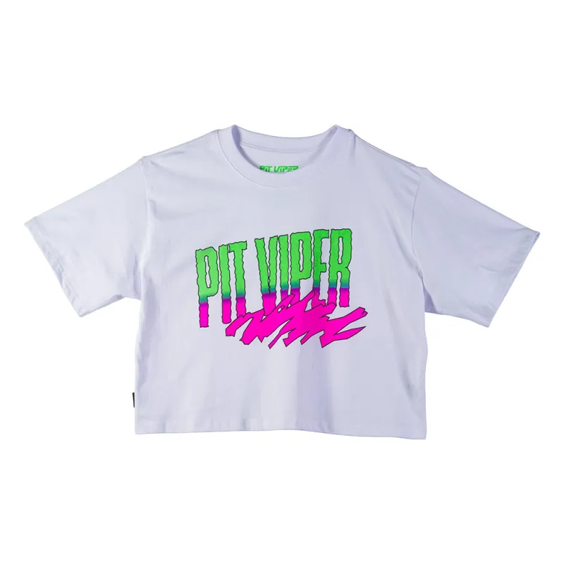 White Artificial Crop Tee sold by PIT VIPER